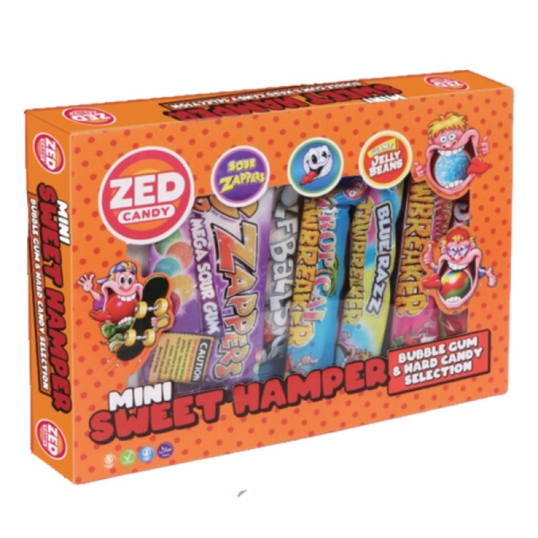 Orange Mini Sweet Hamper Bubblegum & Hard Candy ZED Candy 177g